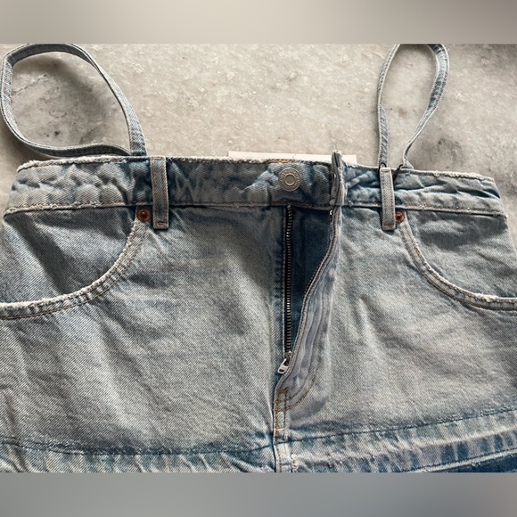 Zara Denim Crop Top - Picture 9 of 14